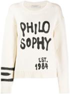 Philosophy Di Lorenzo Serafini Maglia Knitted Jumper - White