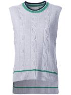3.1 Phillip Lim Cable Knit Sleeveless Jumper - Grey