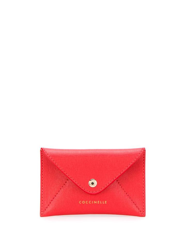 Coccinelle Embossed Coin Purse - Red