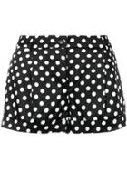 Moschino Polka Dot Print Shorts - Black