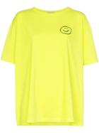 Vika Gazinskaya Smiley Print T-shirt - Yellow