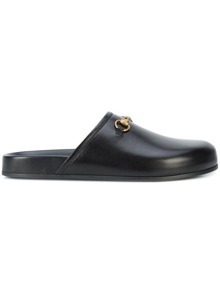 Gucci New River Mules - Black