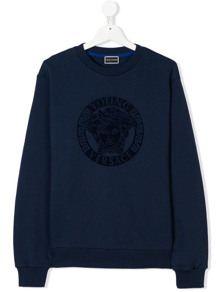 Young Versace Medusa Sweatshirt - Blue