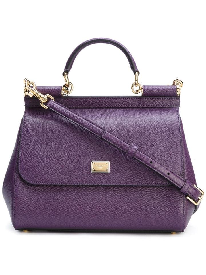 Dolce & Gabbana Medium Sicily Tote - Pink & Purple