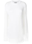 Mcq Alexander Mcqueen Elongated Knitted Sweater - White
