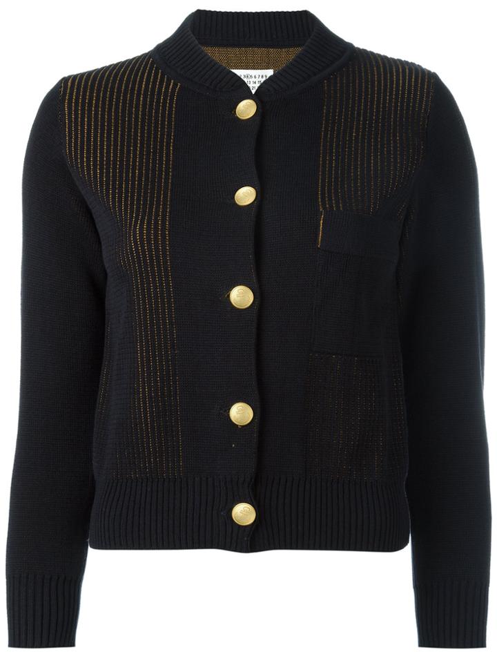 Maison Margiela Layered Knit Cardigan - Blue