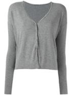 Transit V-neck Buttoned Cardigan, Women's, Size: 44, Grey, Cashmere/modal/spandex/elastane