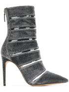 Alexandre Birman Cutout Ankle Boots - Grey