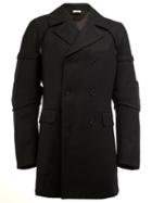 Comme Des Garçons Homme Plus Double Breasted Coat, Men's, Size: Xl, Black, Cupro/wool