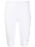 Unravel Project Logo Print Cycling Shorts - White