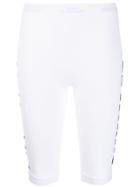 Unravel Project Logo Print Cycling Shorts - White