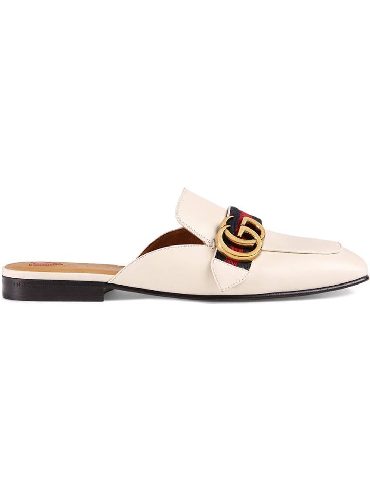 Gucci Leather Slipper - White
