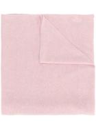 Pringle Of Scotland Fine Knit Blanket Scarf - Pink & Purple