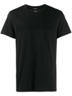 Balmain Debossed Logo T-shirt - Black