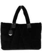 Moncler Quilted Velvet Tote - Black