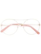 Chloé Eyewear Thin Round Glasses - Metallic
