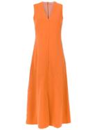 Mara Mac Cropped Jumpsuit - Yellow & Orange