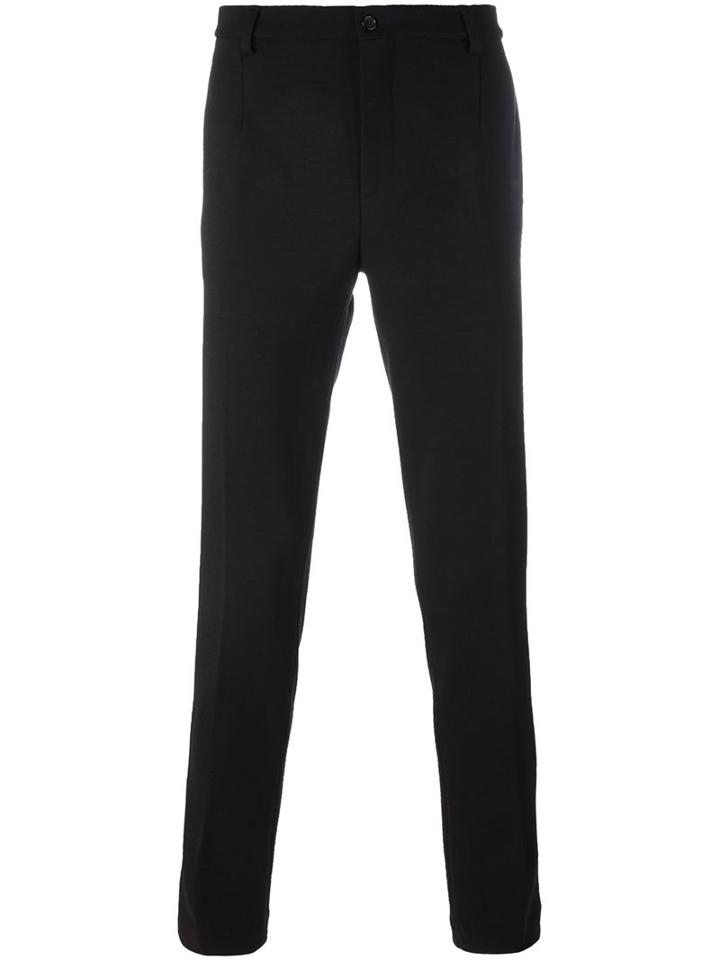 Dolce & Gabbana Tailored Trousers, Men's, Size: 52, Black, Virgin Wool