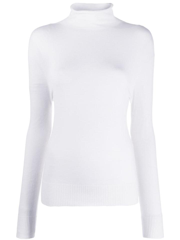 Erika Cavallini Cashmere Mock-neck Top - White