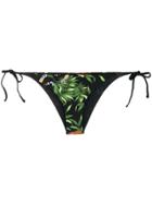 Mc2 Saint Barth Virgo Printed Bikini Bottom - Black