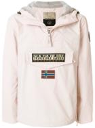 Napapijri Logo Patch Windbreaker - Pink & Purple