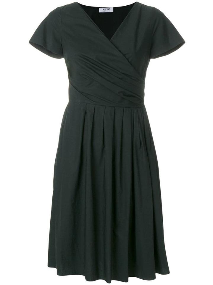 Moschino Pre-owned Gathered Short Dress - Black