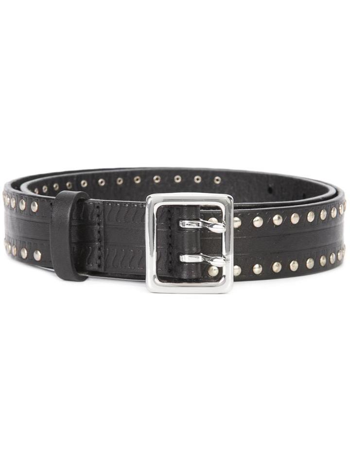 Rag & Bone Studded Belt, Women's, Size: Medium, Black, Leather