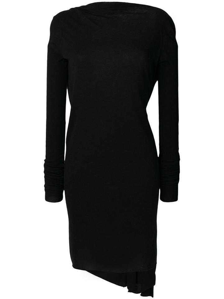 Rick Owens Lilies Open Back Short Cocktail Dress - Black