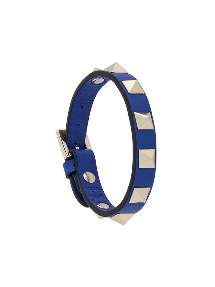 Valentino Rockstud Strap Bracelet - Blue