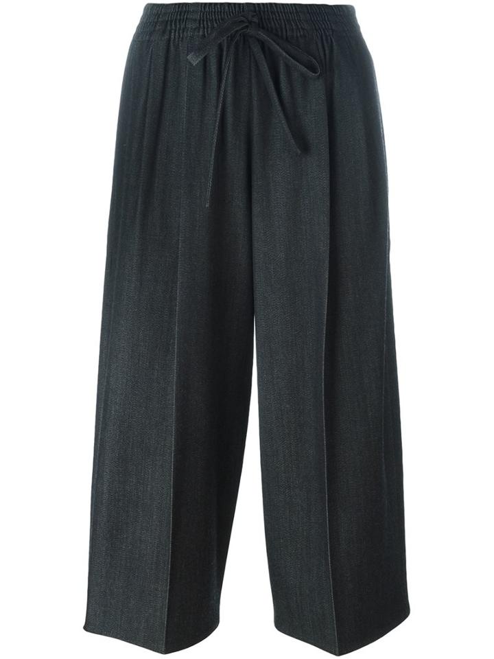 Dusan Cropped Trousers, Women's, Size: Medium, Grey, Virgin Wool