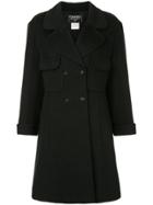 Chanel Vintage Flared Double-breasted Coat - Black