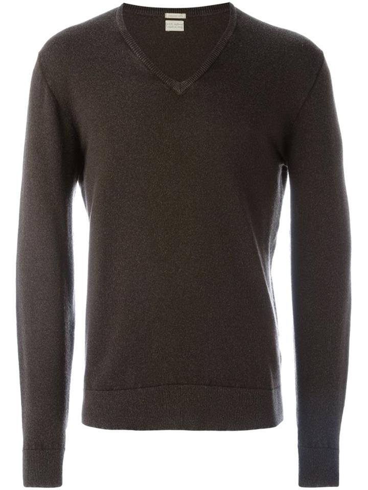Massimo Alba V-neck Sweater - Brown