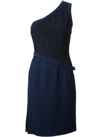 Azzaro Contrast One-shoulder Dress