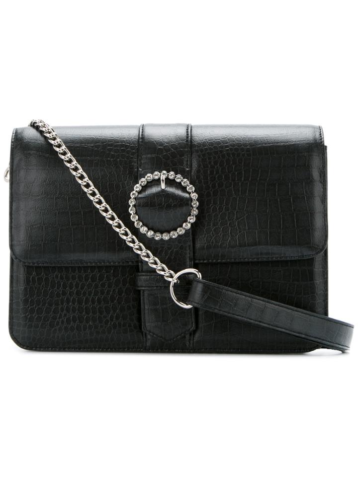 G.v.g.v. Embellished Buckle Crossbody Bag - Black
