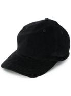 Saint Laurent Corduroy Baseball Cap - Black