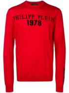 Philipp Plein Logo Jumper - Red