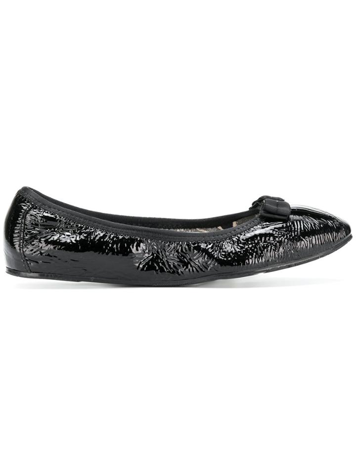 Salvatore Ferragamo Elasticated Opening Ballerina Shoes - Black