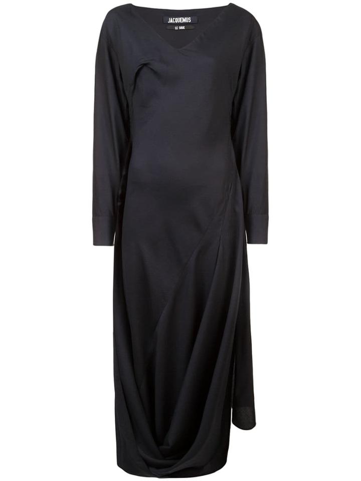 Jacquemus Draped Mahdia Dress - Blue