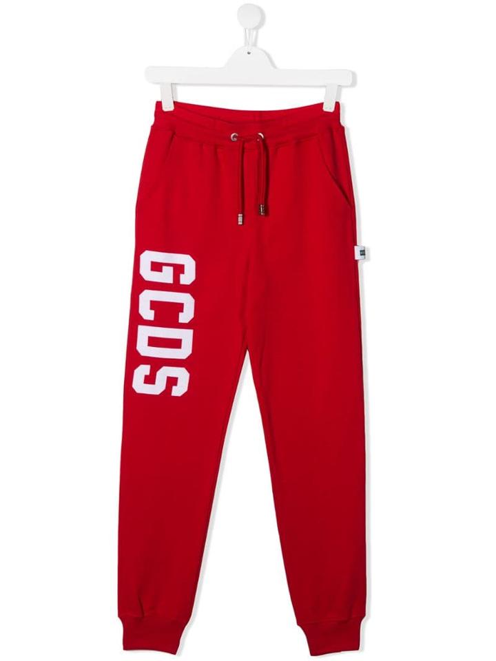 Gcds Kids Logo Joggers - Red