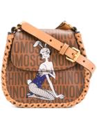 Moschino Bunny Print Shoulder Bag - Brown