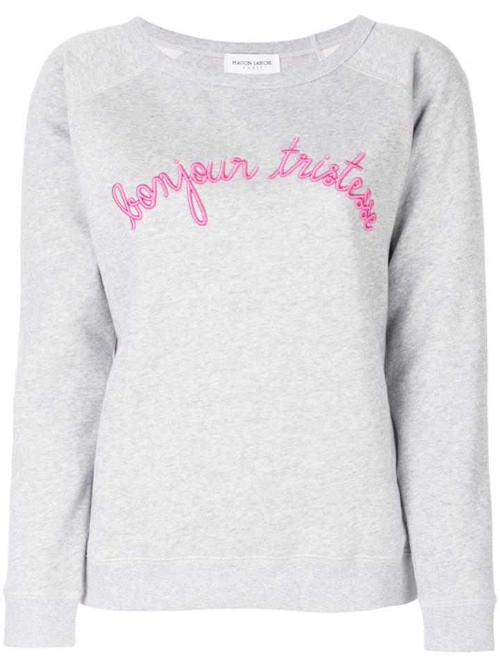 Maison Labiche Bonjour Tristesse Sweatshirt - Grey