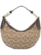 Gucci Pre-owned Horsebit Pattern Shoulder Bag - Brown