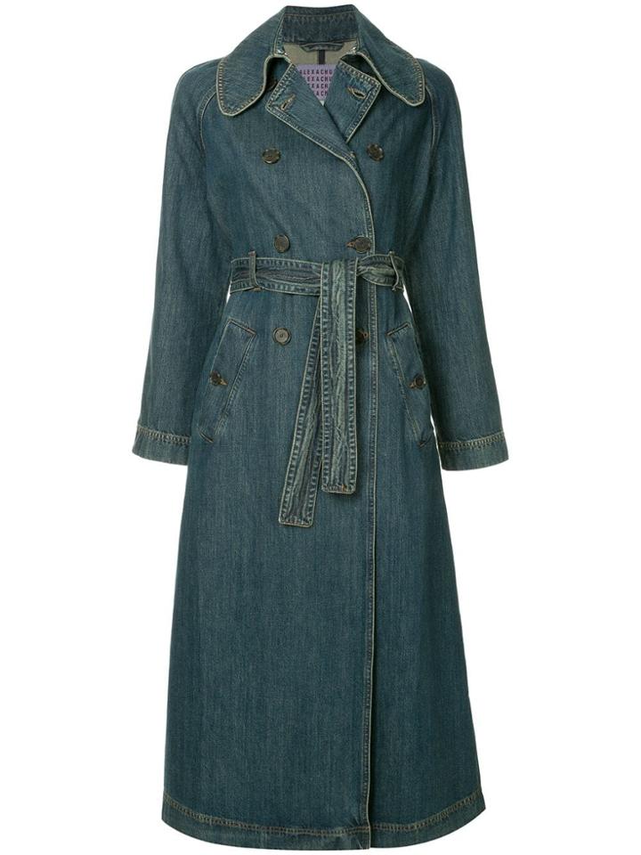 Alexa Chung Denim Midi Jacket - Blue