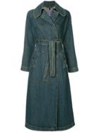 Alexa Chung Denim Midi Jacket - Blue