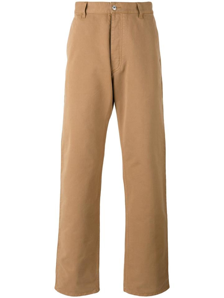 Ami Alexandre Mattiussi - Large Fit Trousers - Men - Cotton - M, Nude/neutrals, Cotton