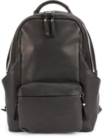 Cornelian Taurus By Daisuke Iwanaga Zipped Backpack - Black