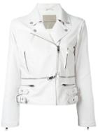 Ermanno Scervino - Zipped Details Strappy Jacket - Women - Silk/polyamide/acetate - 40, White, Silk/polyamide/acetate