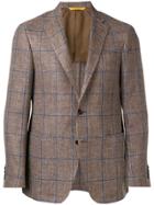 Canali Check Blazer - Brown