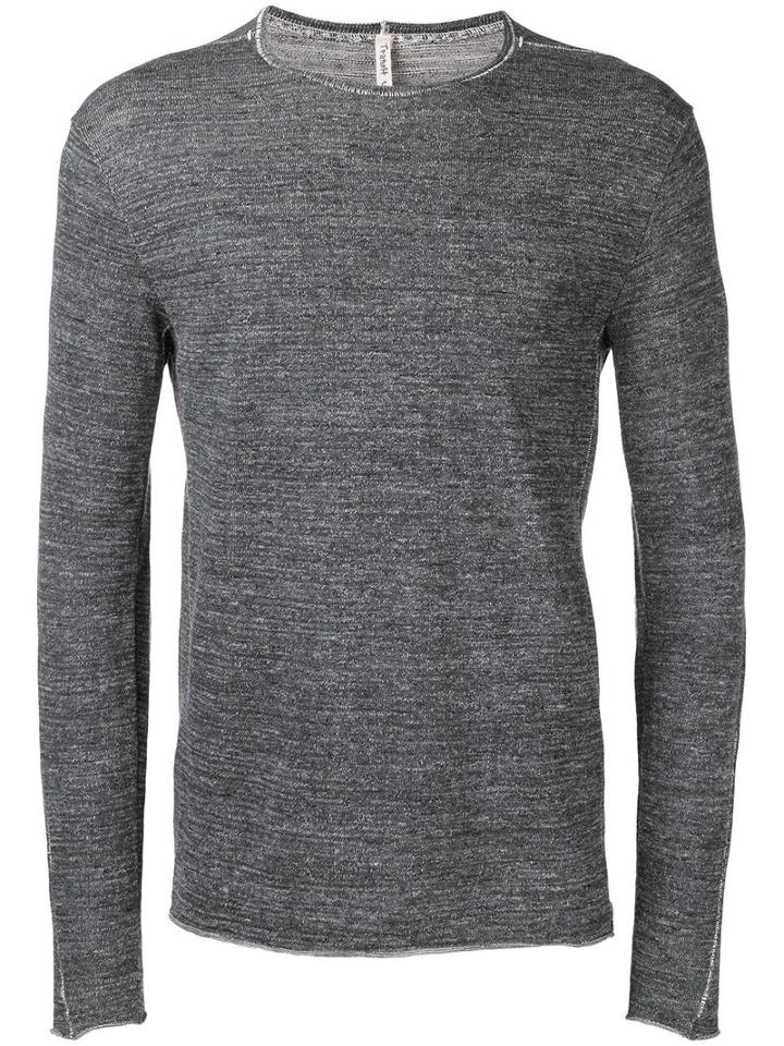 Transit Crew Neck Jumper, Men's, Size: 52, Grey, Cotton/nylon/viscose