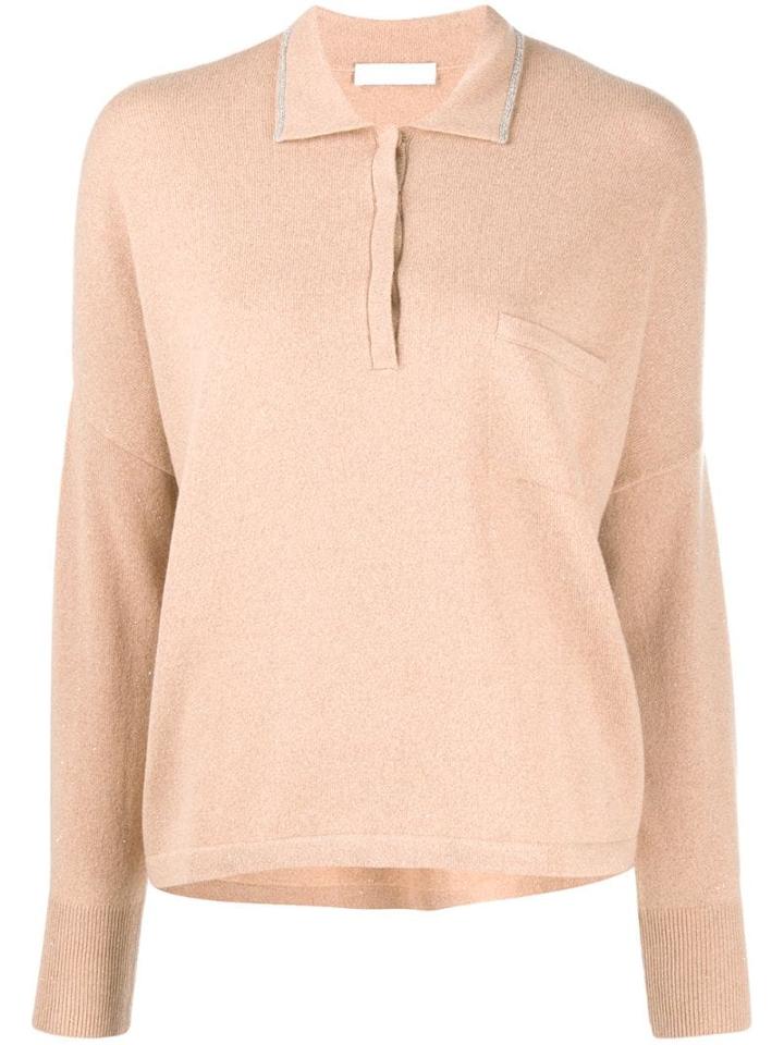 Fabiana Filippi Knitted Polo Shirt - Neutrals
